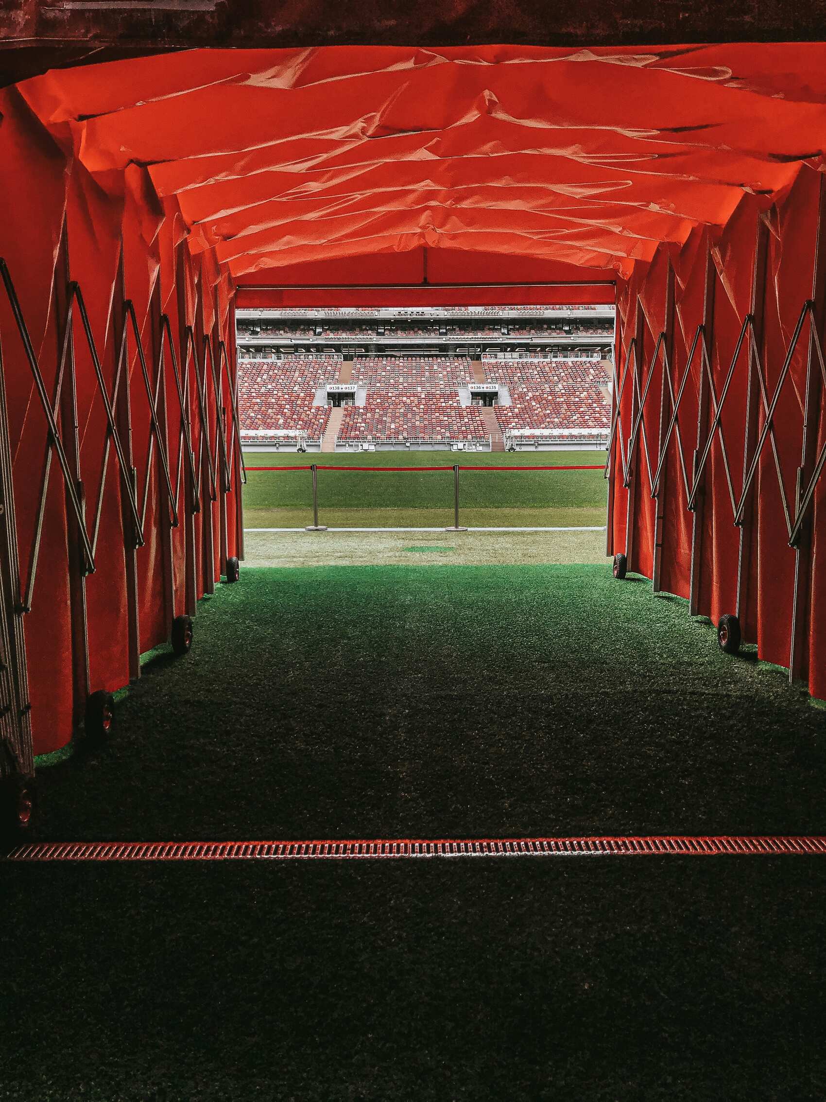 The walkway for footballers at a football match — Mikhail Solyagin