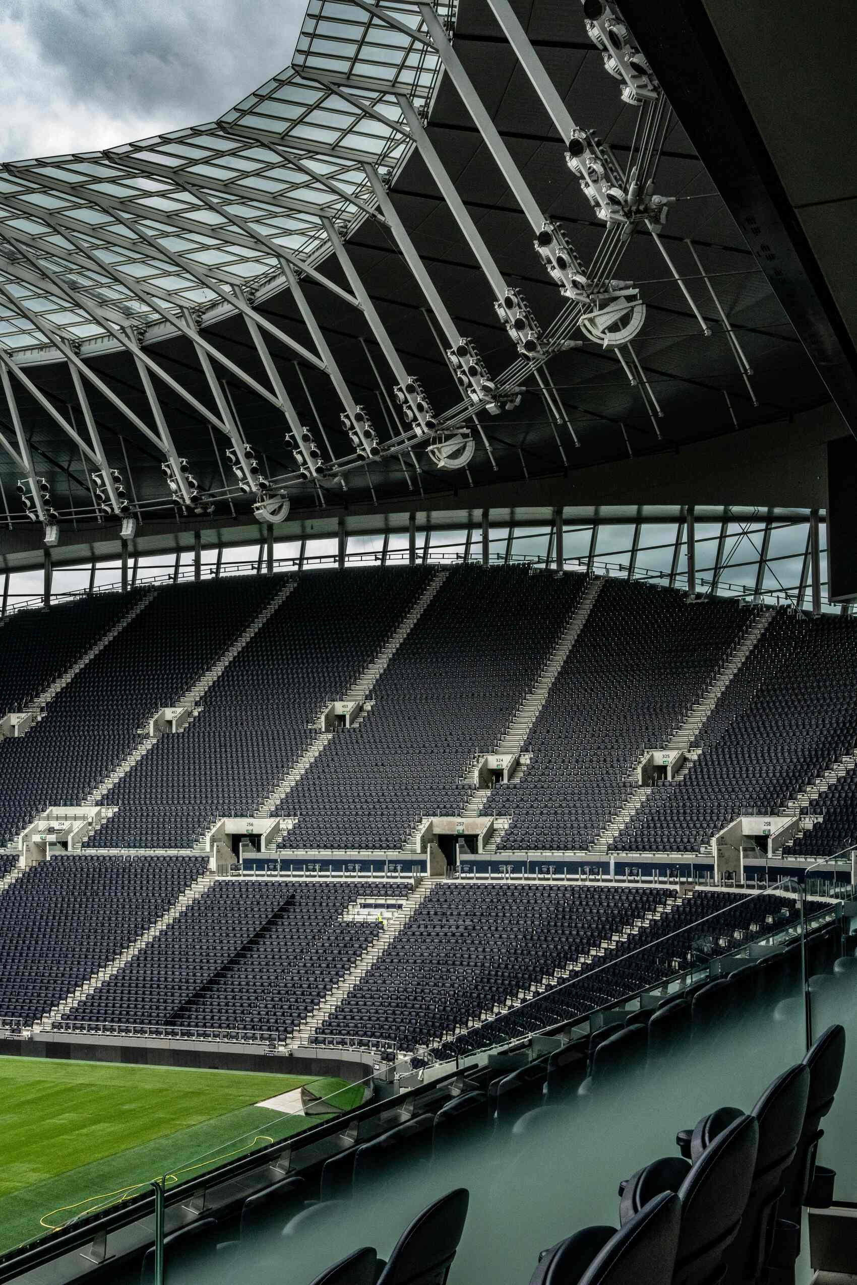 A view of the stadium seats at a football match — Winston Tjia