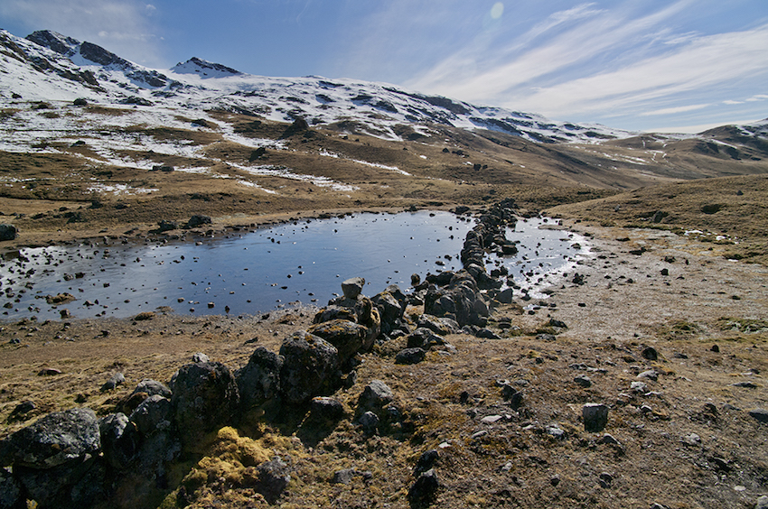 small lake in lares valley.