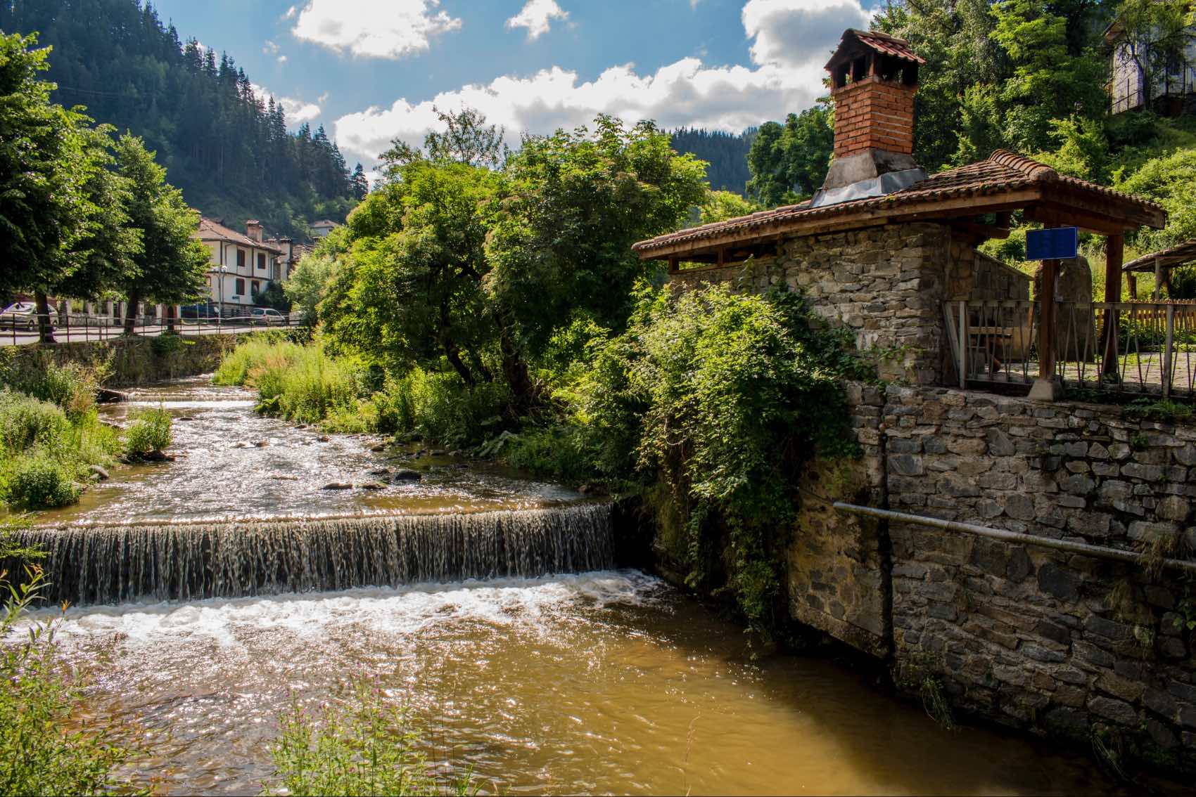 The river flowing through the village of Shiroka Laka in Bulgaria — PAndreev Design