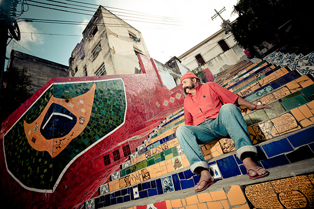 Portrait of the late Jorge Selarón, creator of the famous stairs in Rio, photo by Attit