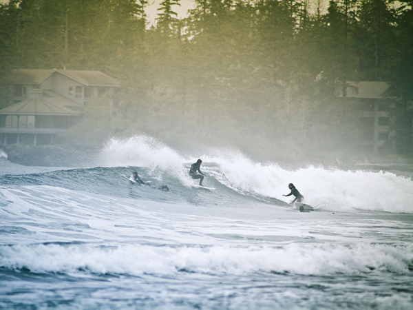 Surfing Tofino. Photo courtesy Tucker Sherman.
