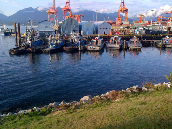 <p>Down by the docks at Port of Vancouver.</p> Down by the docks at Port of Vancouver.