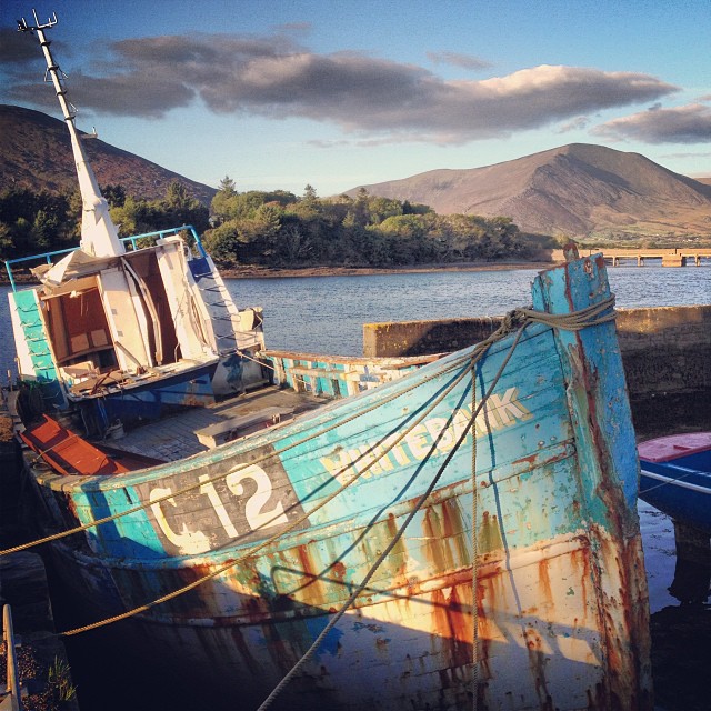 Cahersiveen marina, hidden amidst the twists and turns of the country roads on the Ring of Kerry.