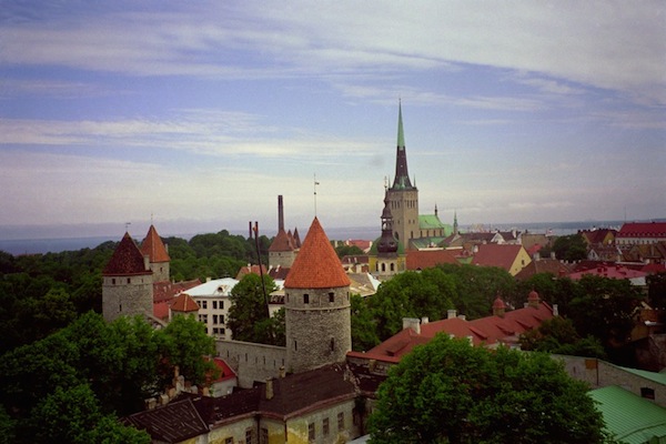 <p>View of Tallinn’s walled medieval old town.</p> View of Tallinn’s walled medieval old town.