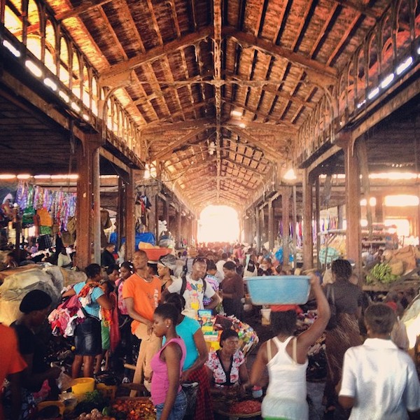 Haitian markets are filled with many opportunities to learn.