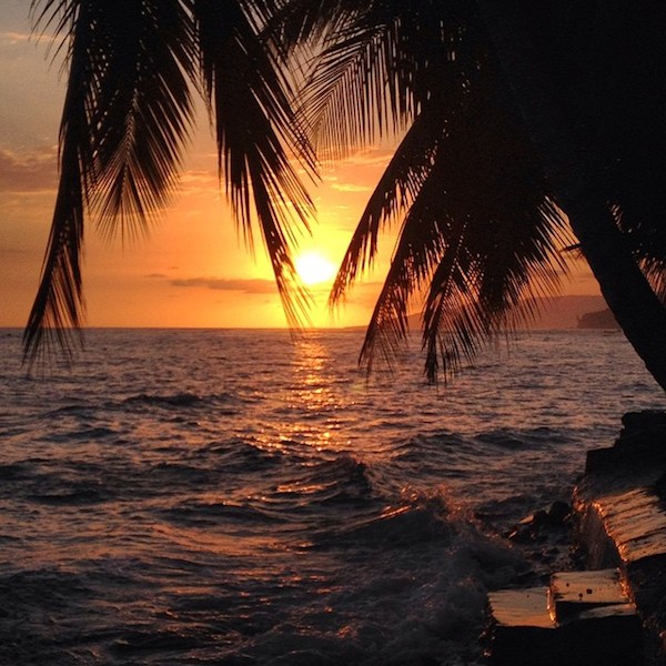 Ending a day with cocktails on Haiti’s southern coast.