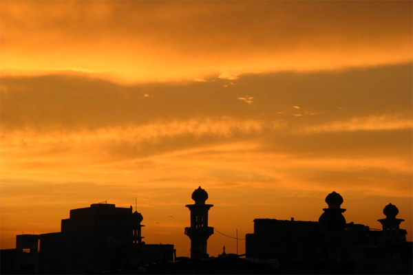 <p>Sunset over Amman.</p> Sunset over Amman.