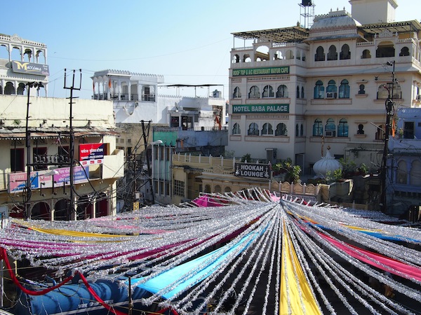 View of the main square in Udaipur.