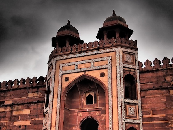 The incredibly intricate Red Fort in Agra.