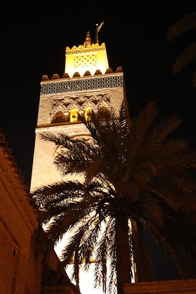 The minaret of Koutoubia Mosque