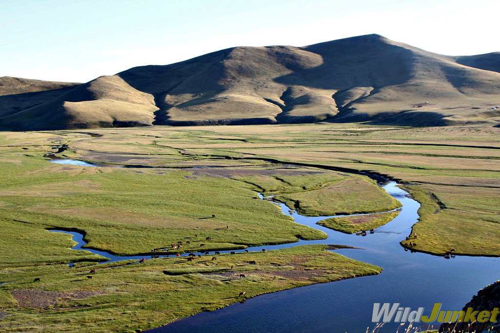 A flood plain near Karakorum.