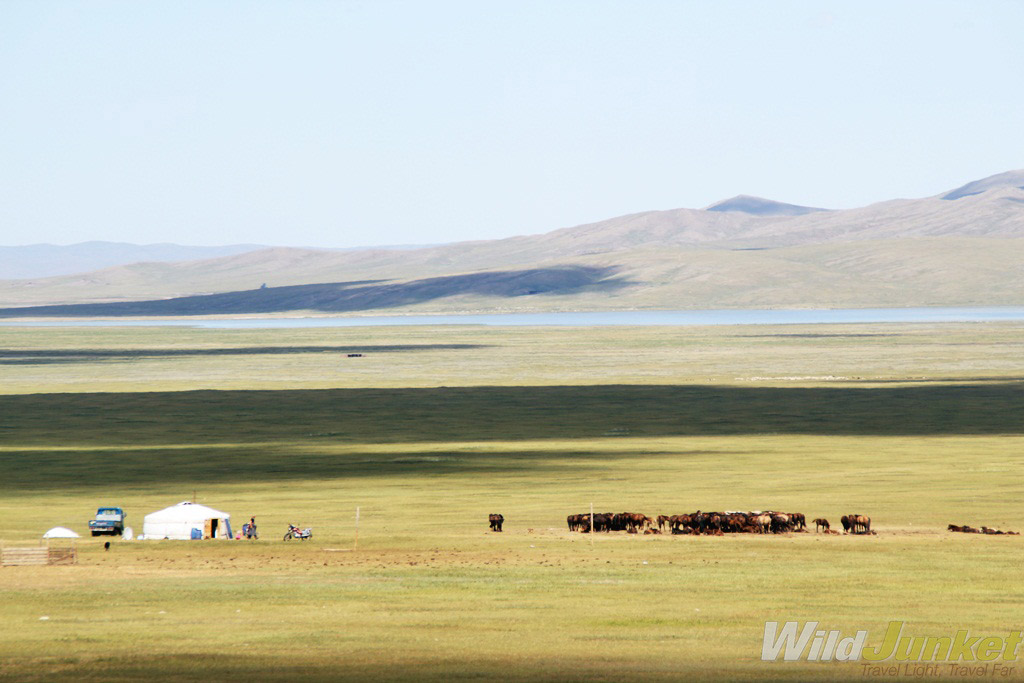 Nomadic family living on the northern grasslands.