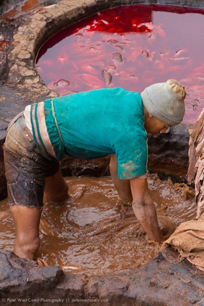Dying Leather