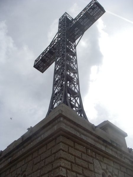<p>The Heroes’ Cross at the top of Caraiman peak.</p> The Heroes’ Cross at the top of Caraiman peak.