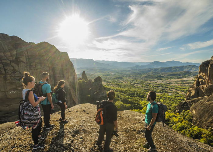 hike from Meteora monasteries to all kinds of Greek gorges