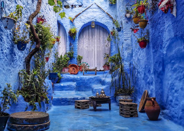 paint the town blue in Chefchaouen