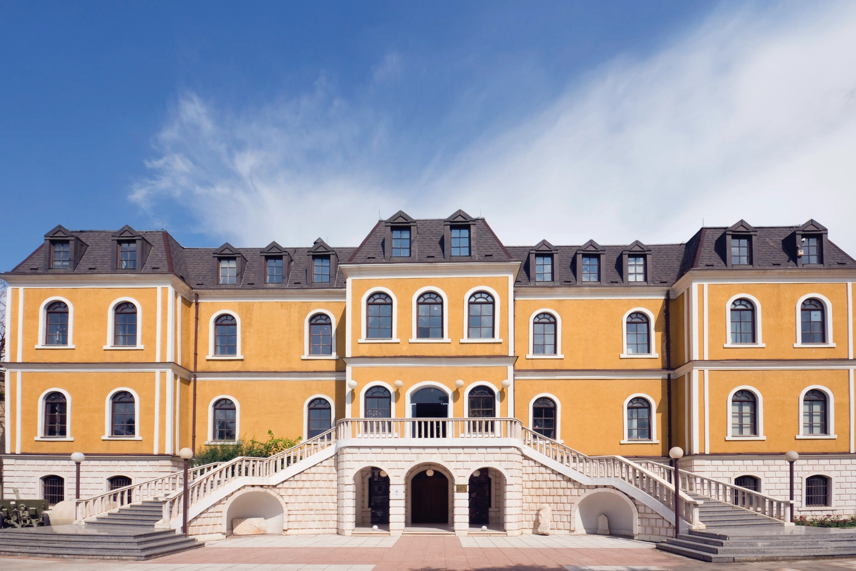 Exterior of the Kosovo National Museum in Pristina
