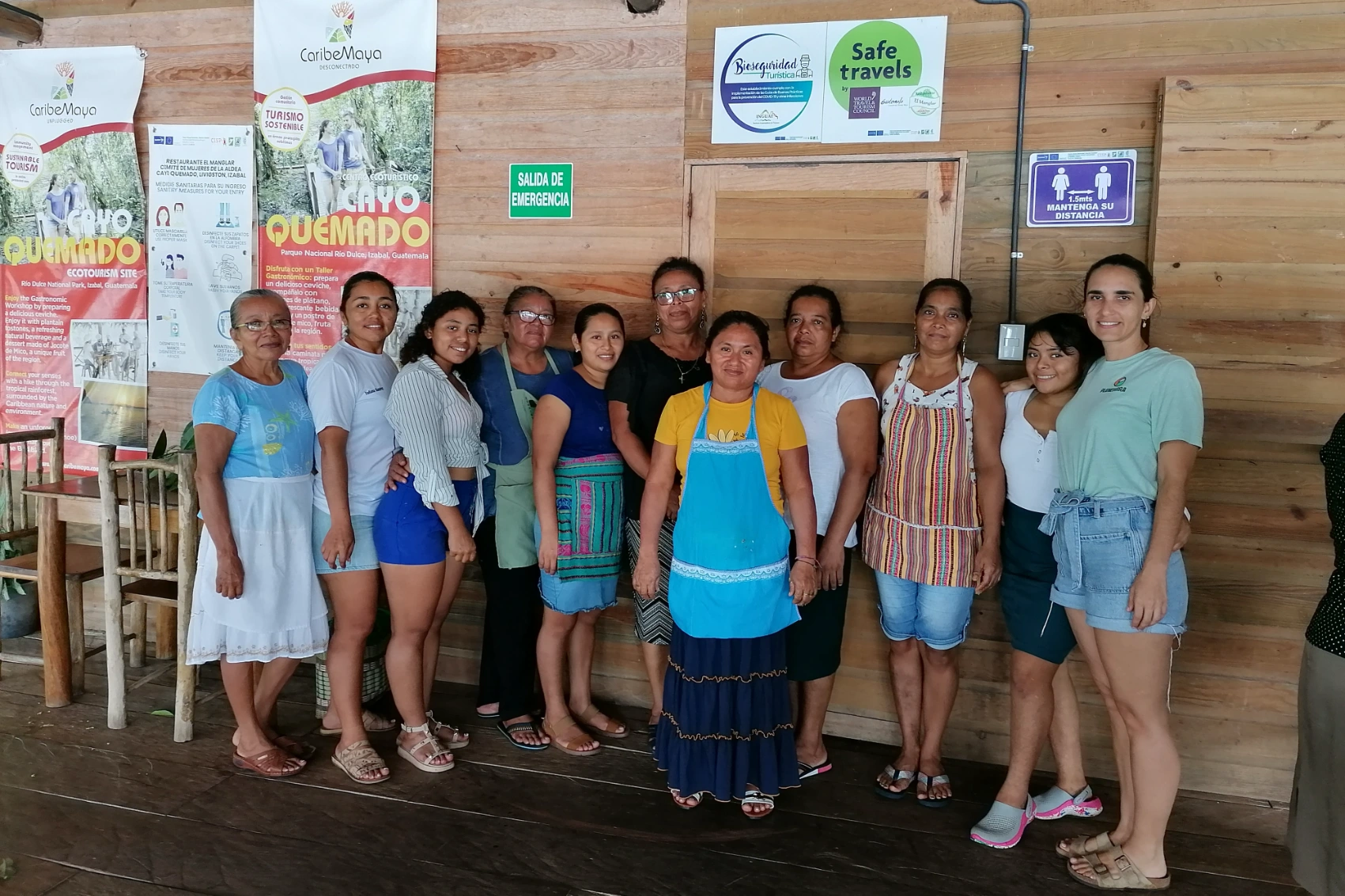 El Manglar Restaurant, Guatemala The staff at Restaurante El Manglar in Guatemala