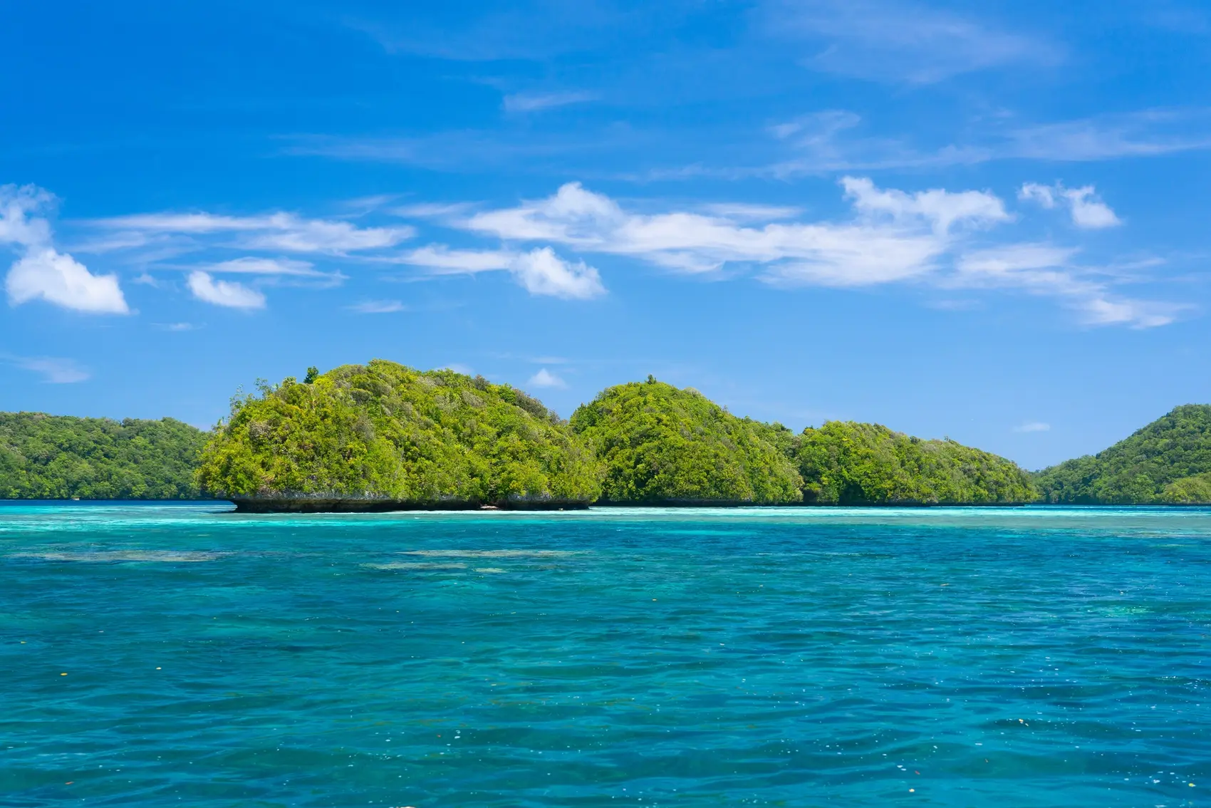 Beautiful ocean scenery in Palau, Micronesia