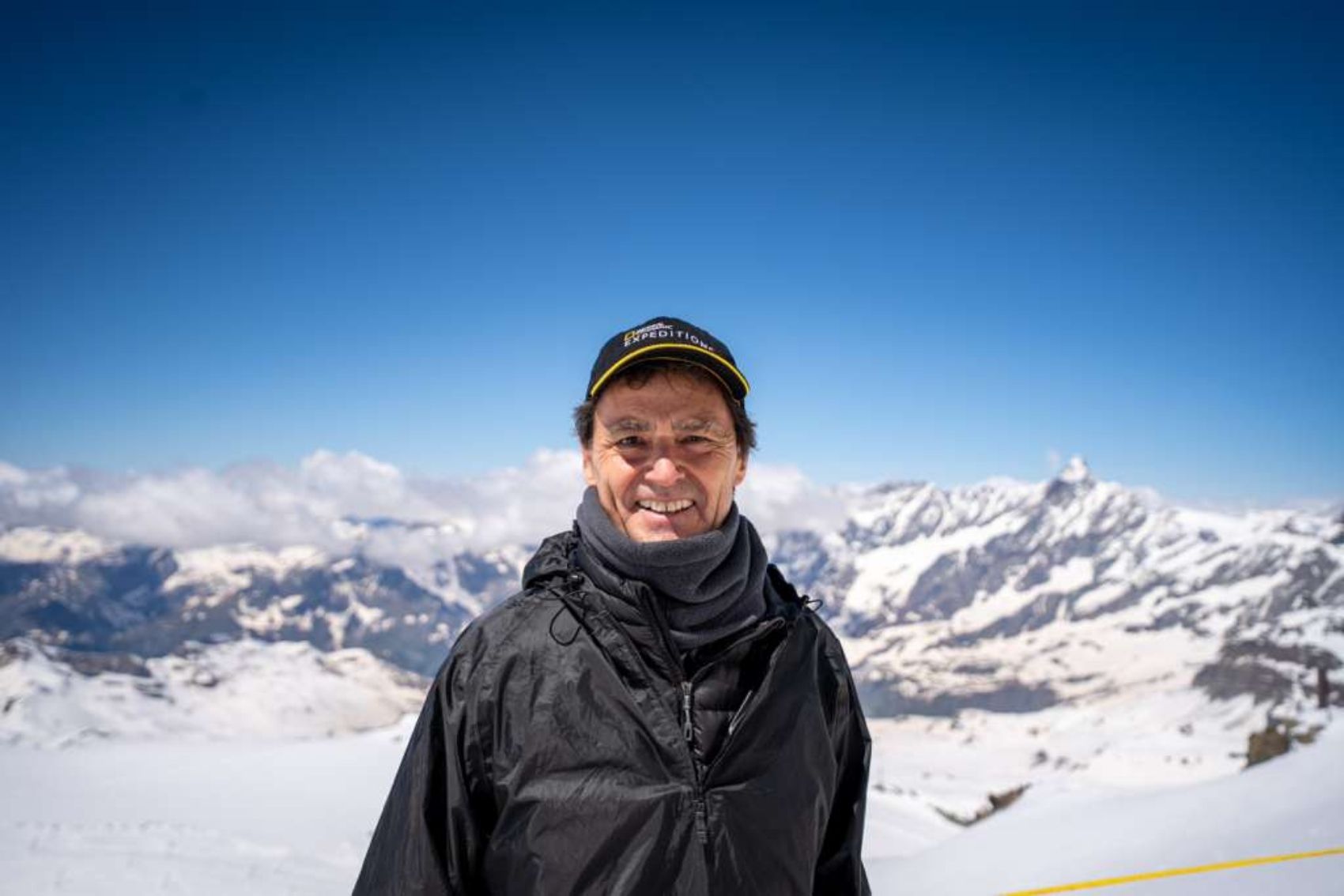A picture of National Geographic Expert Tim Jespon in front of mountains