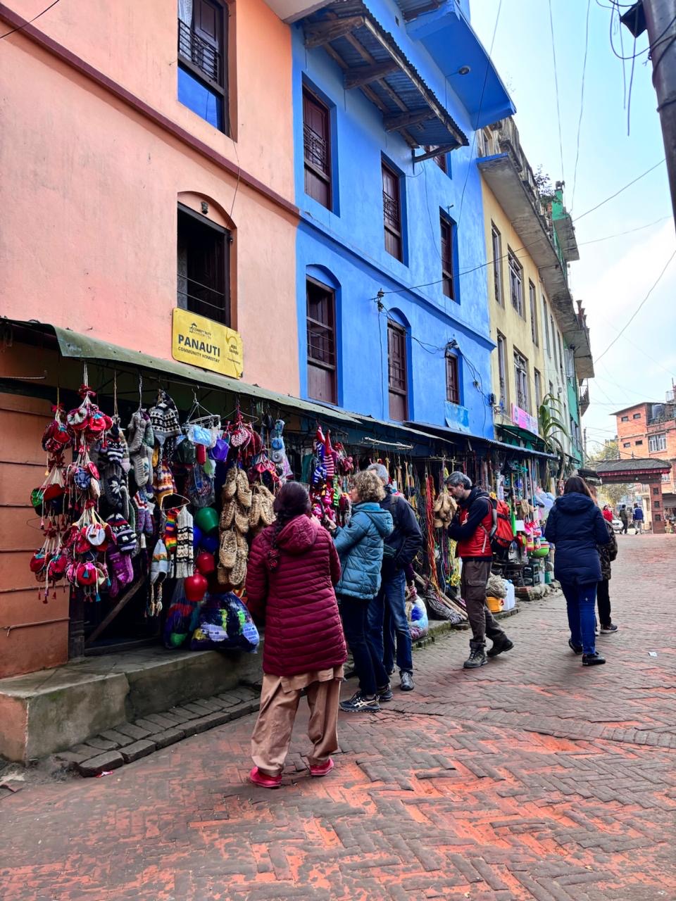 The exterior of Panauti homestay in Nepal near Kathmandu
