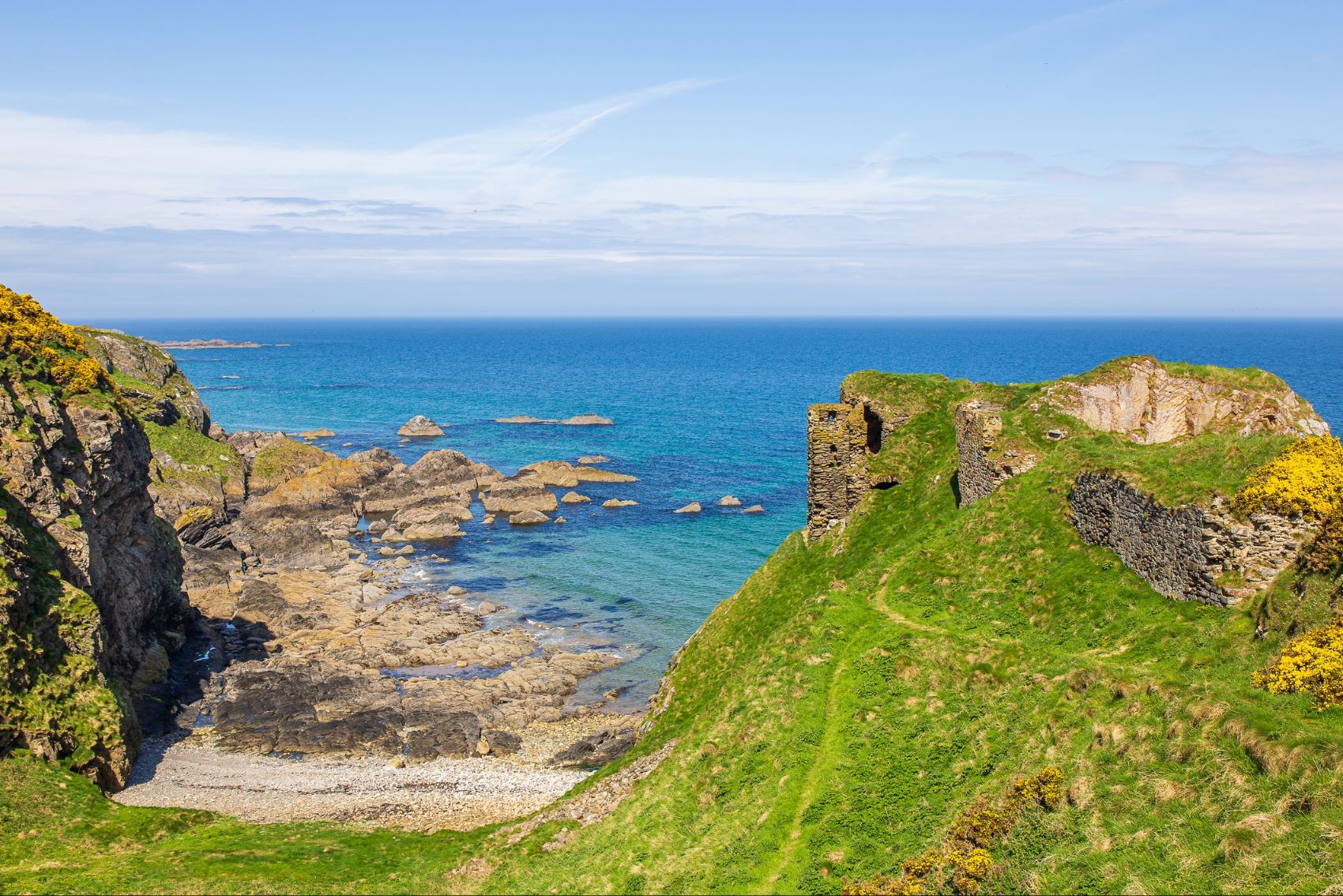 The ruins of Findlater Castle near Cullen, Moray Firth - rpeters86