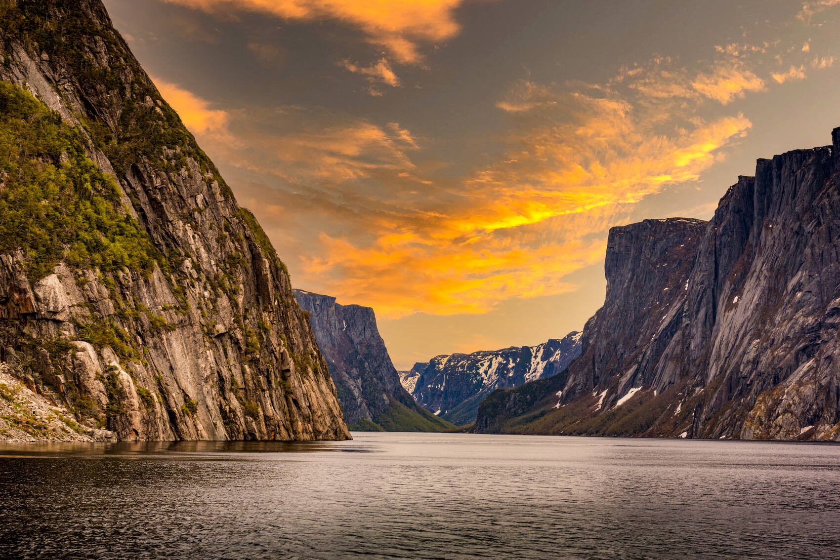 Western Brook Pond in Gros Morne National Park,Newfoundland, Canada
