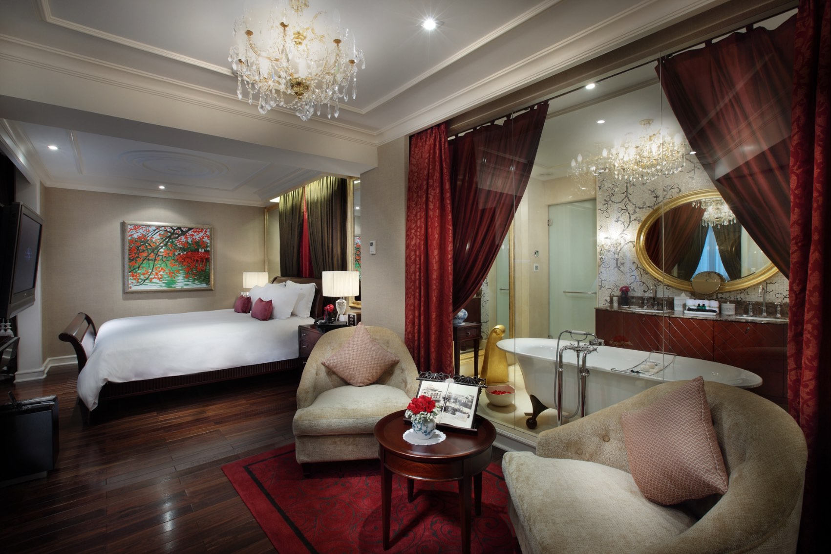 One of the Grande Prestige Suites at the Sofitel Legend Metropole in Hanoi, Vietnam