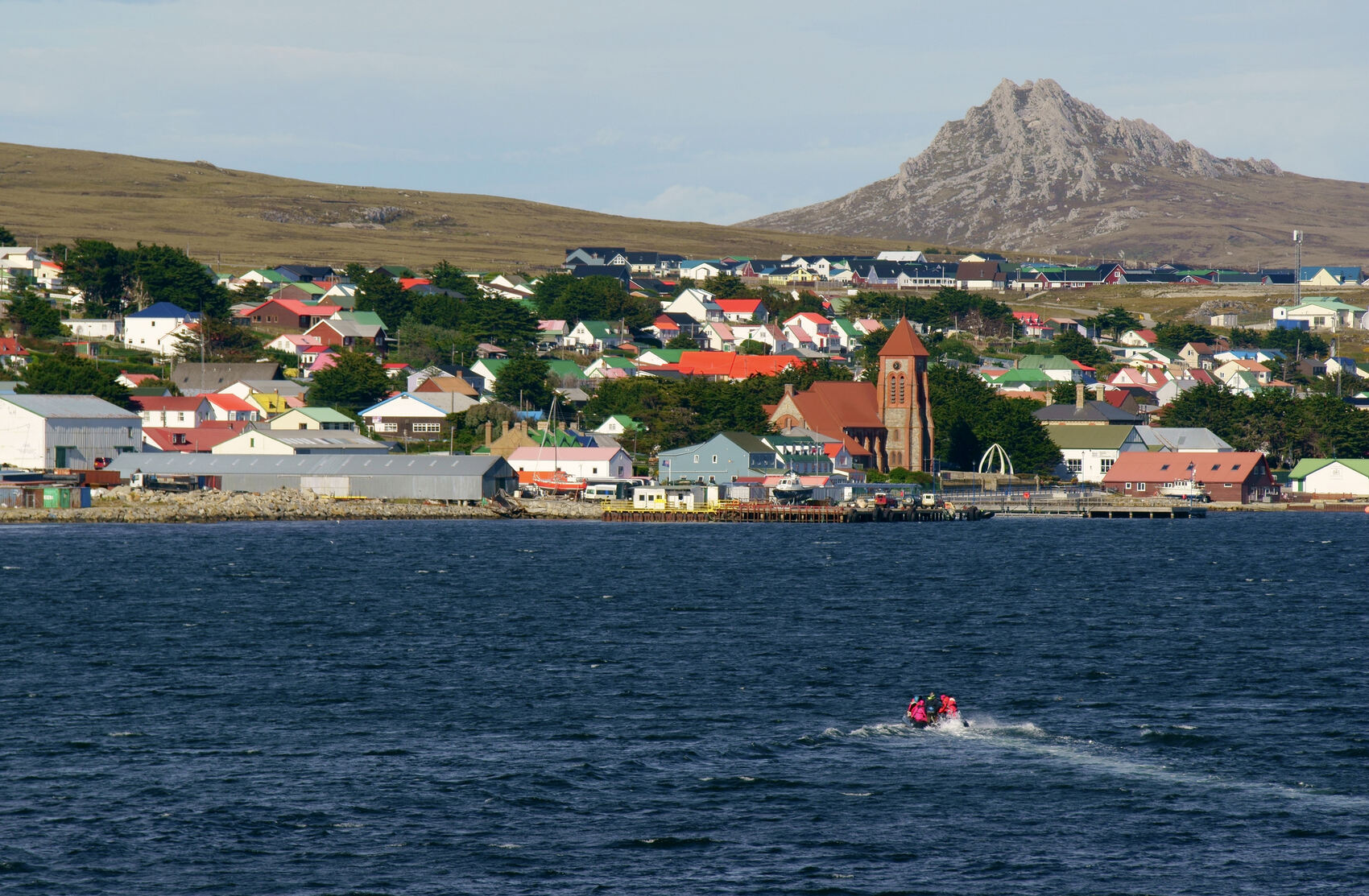 The colourful houses of Stanley in the Falkland Islands