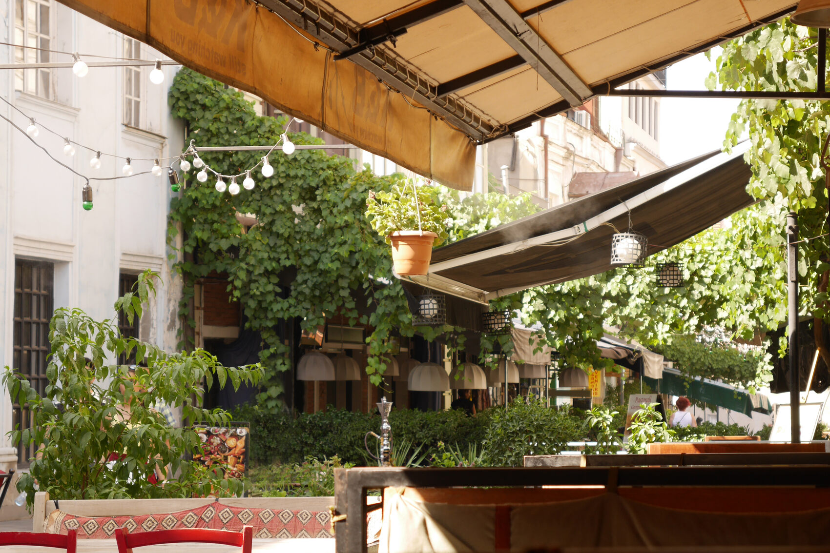 Street cafes in Tbilisi, Georgia