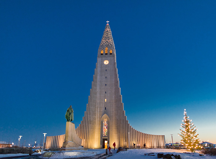 step inside the tallest church in Iceland and get blown away by the sound of its pipes