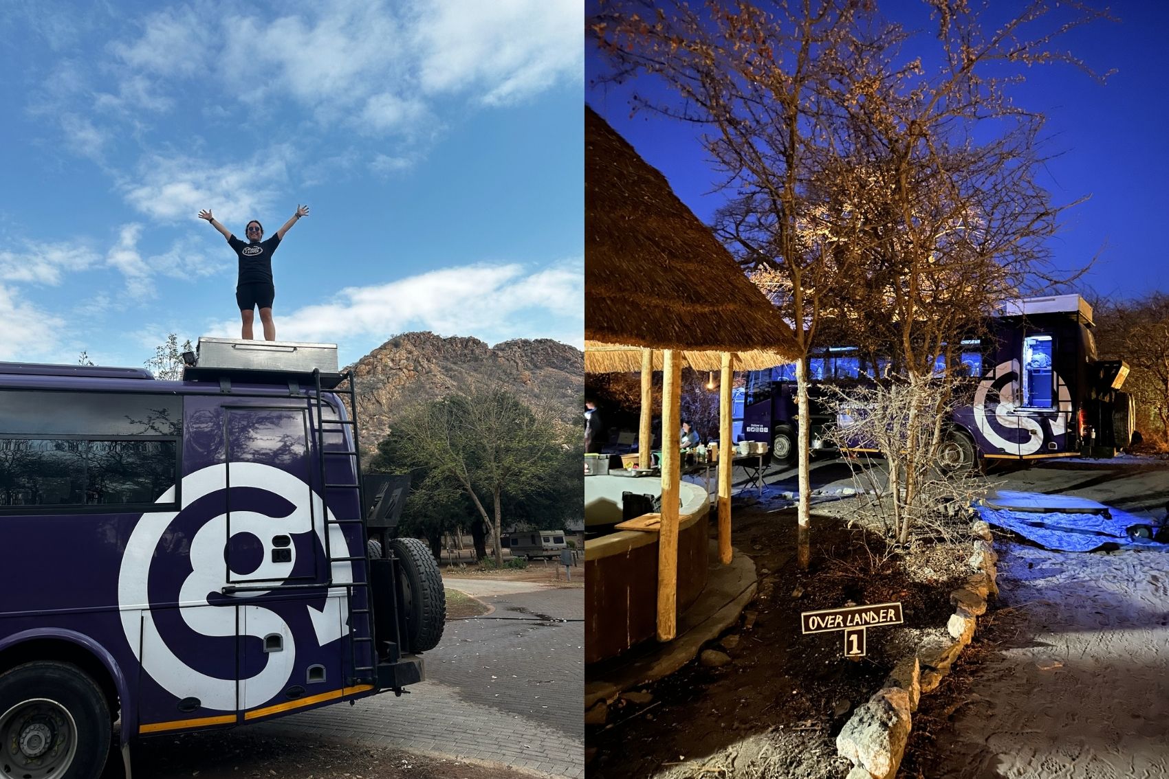 Ana standing atop the Lando in Southern Africa