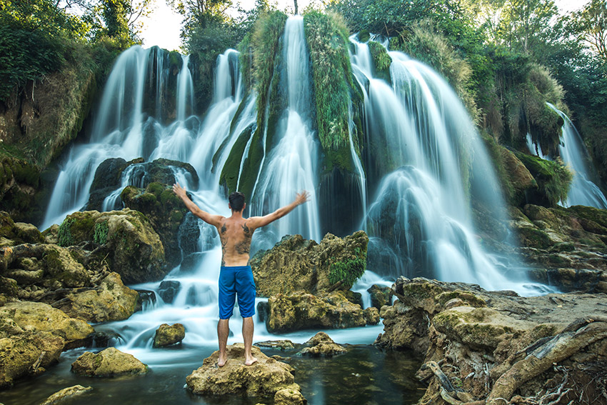 A visit to the Kravice waterfall is the perfect way to cool off during the summer months.