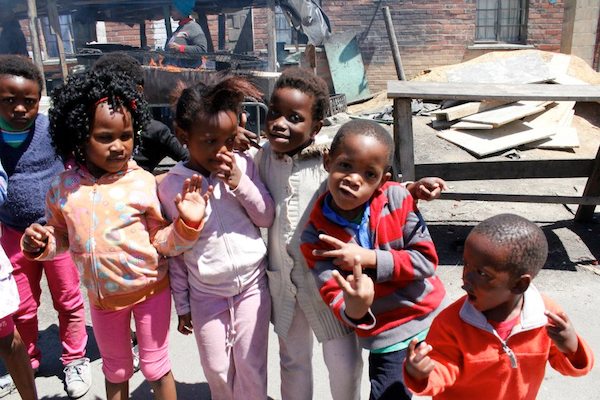 Posing for the camera in the Langa Township.