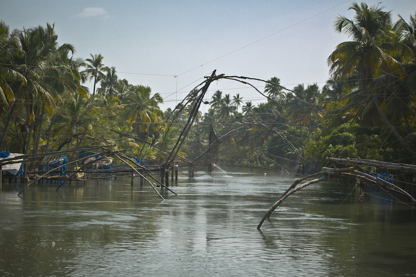 Fishing nets in Kochi.