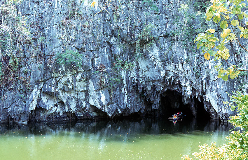 The Puerto Princesa Subterranean River hosts an underground ecosystem.