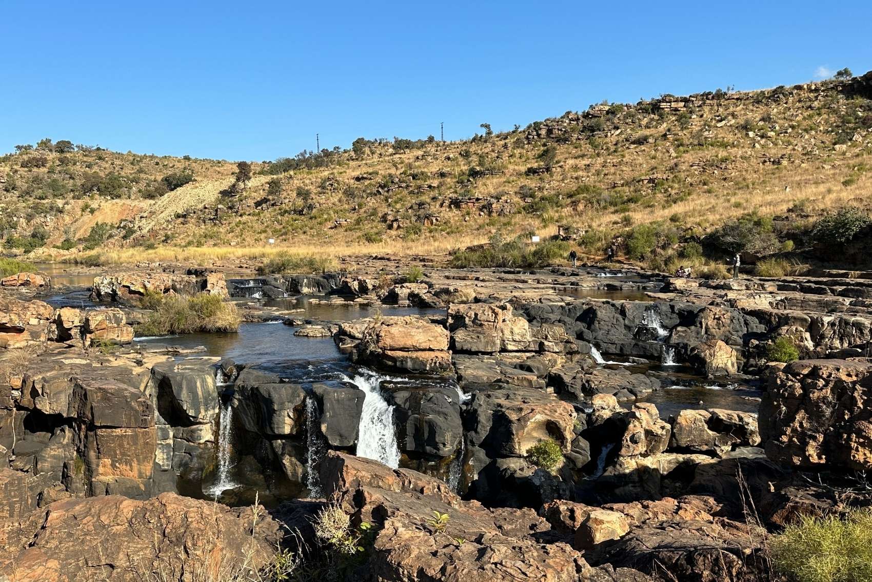 Some beautiful scenery of waterfalls on the Panorama Route in South Africa